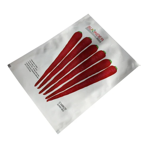 Carrot Seeds Packaging Pouch